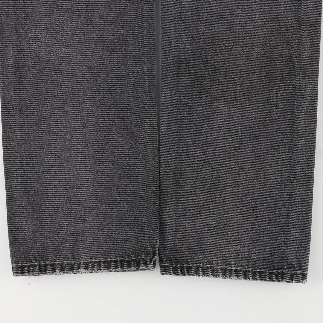 Levi's 505 Black Denim Tapered Denim Pants for Men, W32 equivalent cotton black type Vintage Second Hand