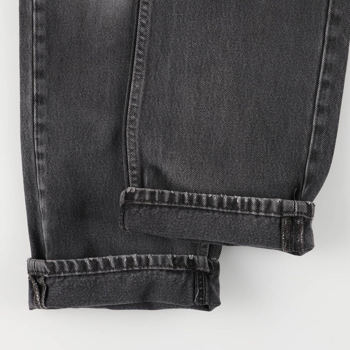 Levi's 505 Black Denim Tapered Denim Pants for Men, W32 equivalent cotton black type Vintage Second Hand