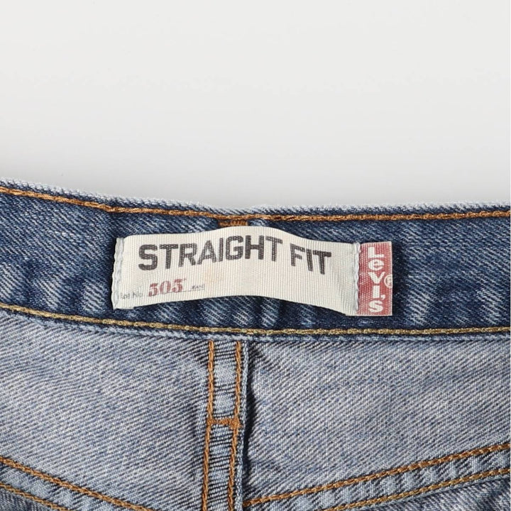 Levi's 505 Straight Fit Tapered Denim Pants, Men's, Size 35 unclear blue type Vintage Second Hand