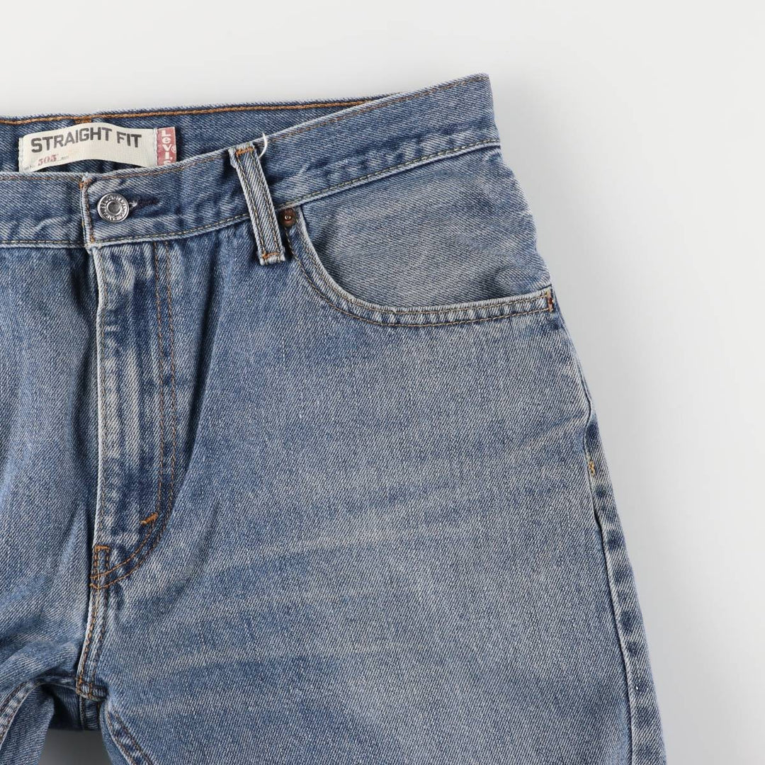 Levi's 505 Straight Fit Tapered Denim Pants, Men's, Size 35 unclear blue type Vintage Second Hand