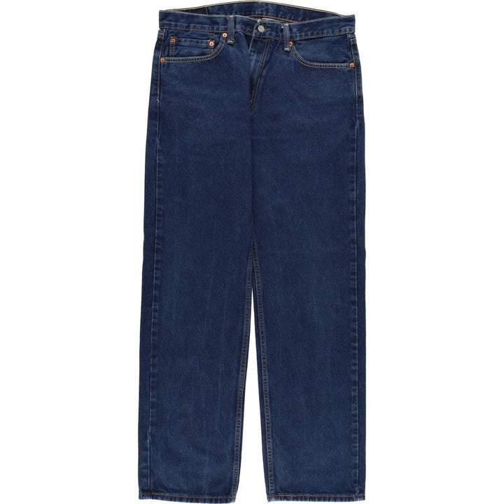 Levi's 505 tapered denim pants for men, size w36 cotton blue type Vintage Second Hand