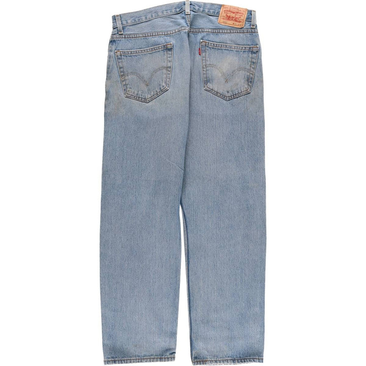 Levi's 505 REGULAR FIT tapered denim pants for men, size w34 cotton blue type Vintage Second Hand