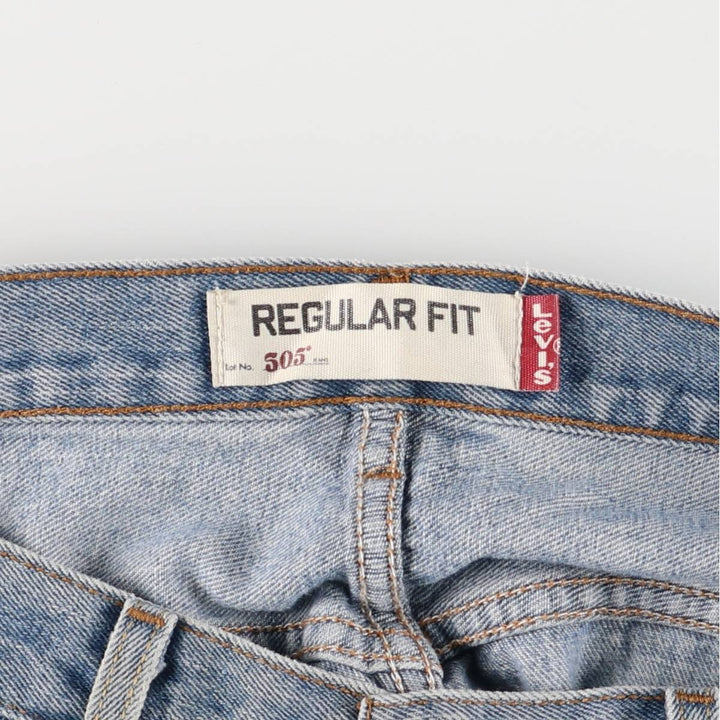 Levi's 505 REGULAR FIT tapered denim pants for men, size w34 cotton blue type Vintage Second Hand