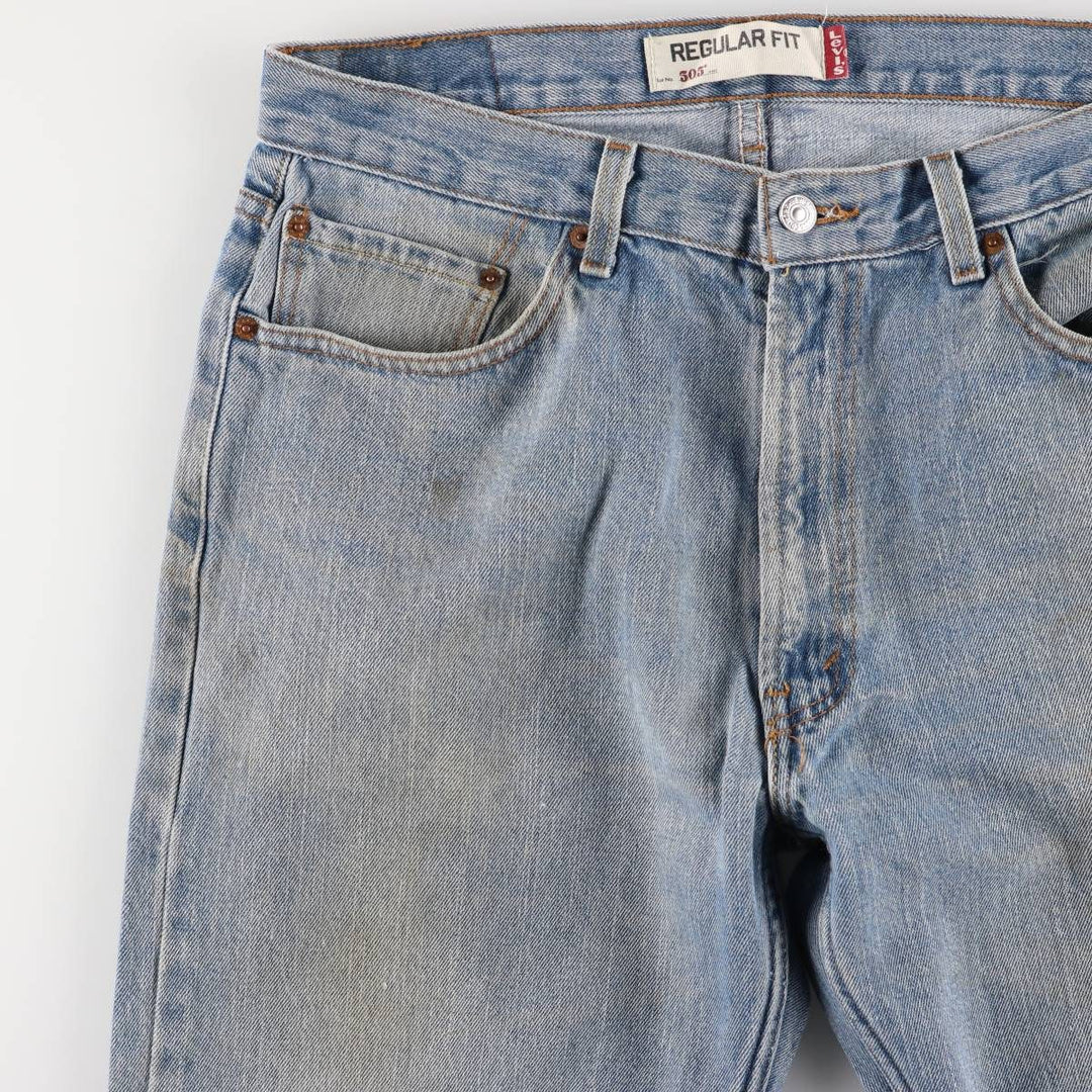 Levi's 505 REGULAR FIT tapered denim pants for men, size w34 cotton blue type Vintage Second Hand