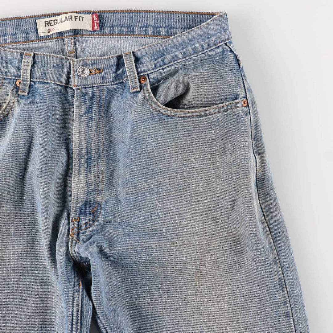 Levi's 505 REGULAR FIT tapered denim pants for men, size w34 cotton blue type Vintage Second Hand