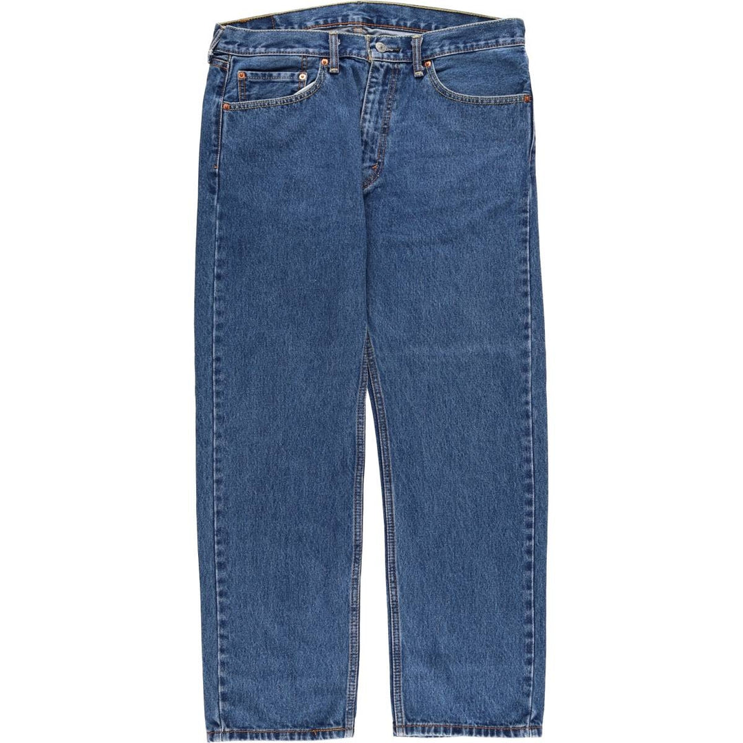 Levi's 505 tapered denim pants for men, size w37 cotton blue type Vintage Second Hand
