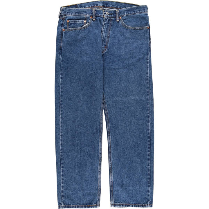 Levi's 505 tapered denim pants for men, size w37 cotton blue type Vintage Second Hand