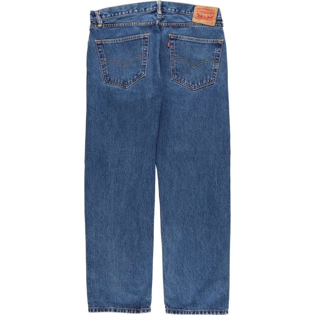 Levi's 505 tapered denim pants for men, size w37 cotton blue type Vintage Second Hand