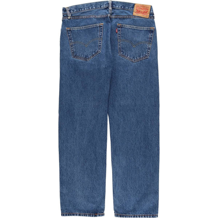 Levi's 505 tapered denim pants for men, size w37 cotton blue type Vintage Second Hand