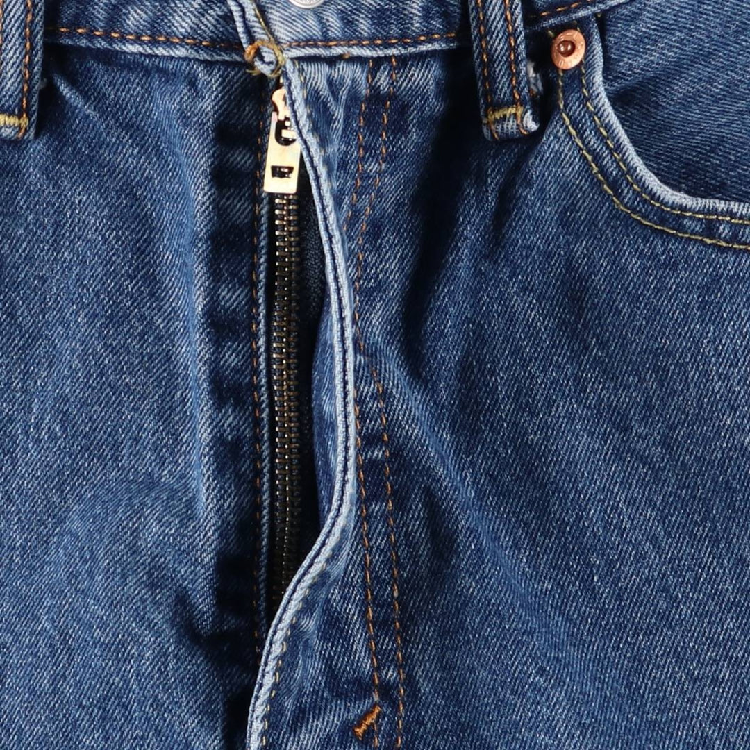 Levi's 505 tapered denim pants for men, size w37 cotton blue type Vintage Second Hand