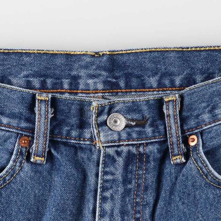 Levi's 505 tapered denim pants for men, size w37 cotton blue type Vintage Second Hand