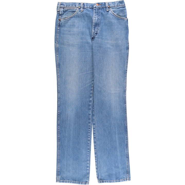 80s-90'S Wrangler Straight Denim Pants, Made in USA, Men's, W34, Vintage cotton blue type Vintage Second Hand