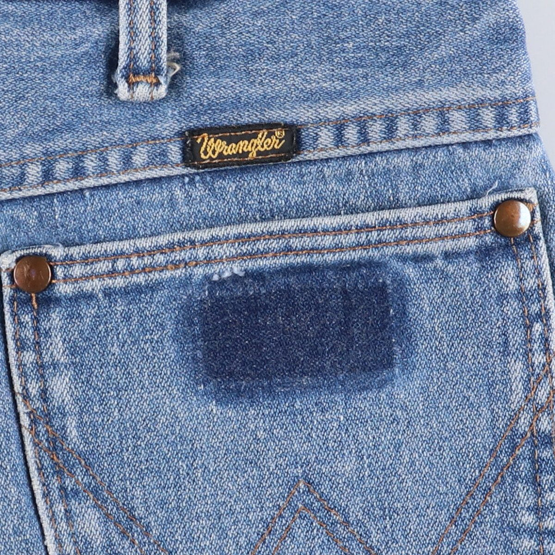 80s-90'S Wrangler Straight Denim Pants, Made in USA, Men's, W34, Vintage cotton blue type Vintage Second Hand