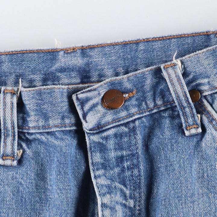 80s-90'S Wrangler Straight Denim Pants, Made in USA, Men's, W34, Vintage cotton blue type Vintage Second Hand