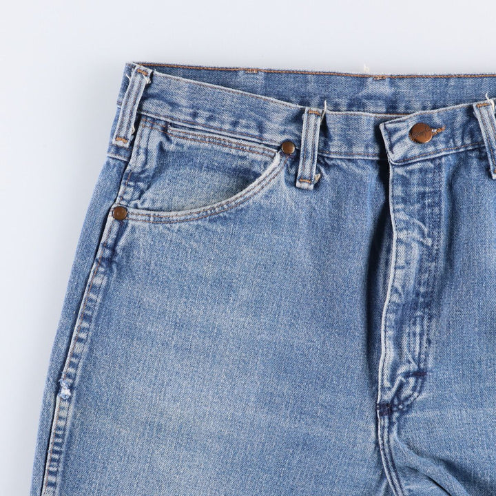 80s-90'S Wrangler Straight Denim Pants, Made in USA, Men's, W34, Vintage cotton blue type Vintage Second Hand