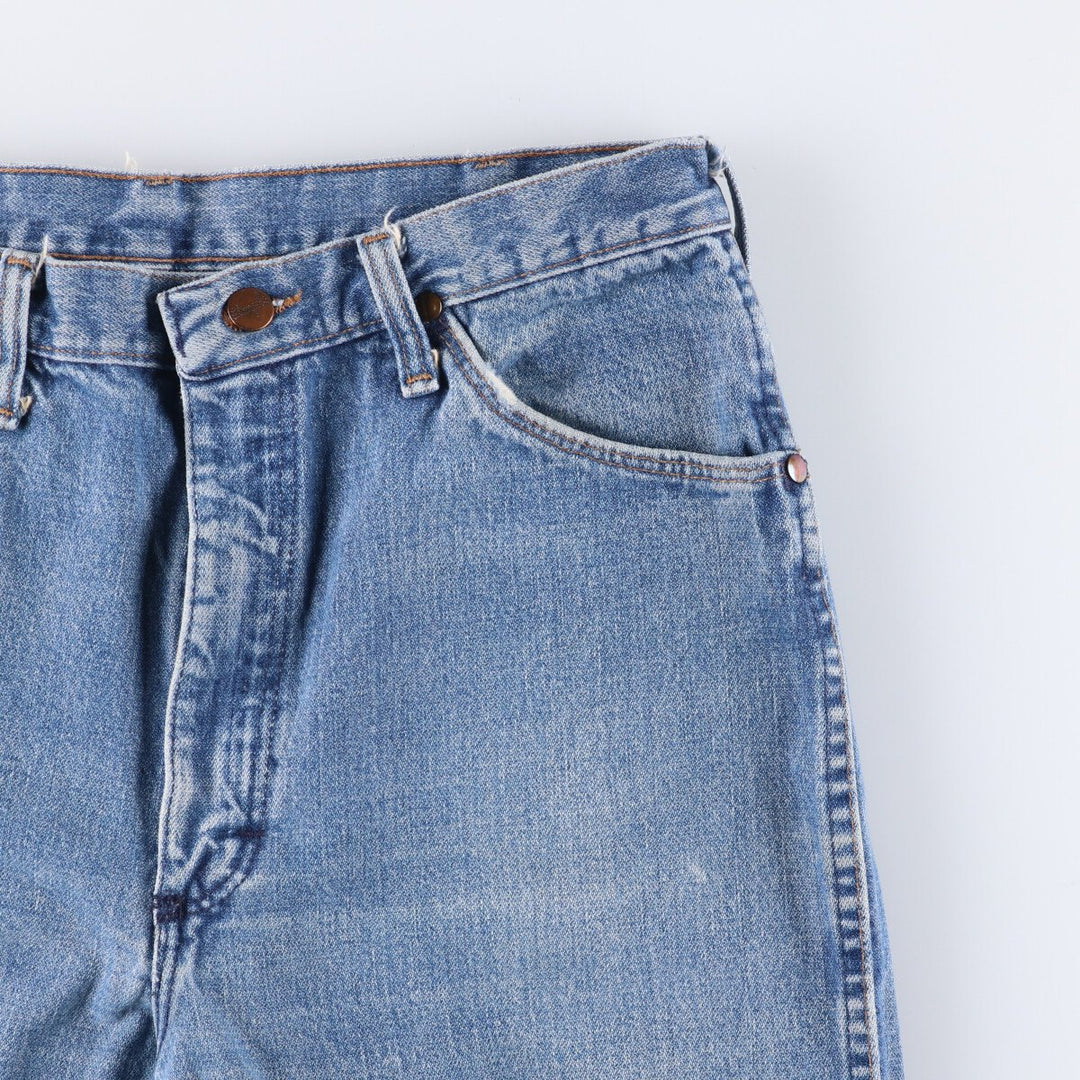 80s-90'S Wrangler Straight Denim Pants, Made in USA, Men's, W34, Vintage cotton blue type Vintage Second Hand