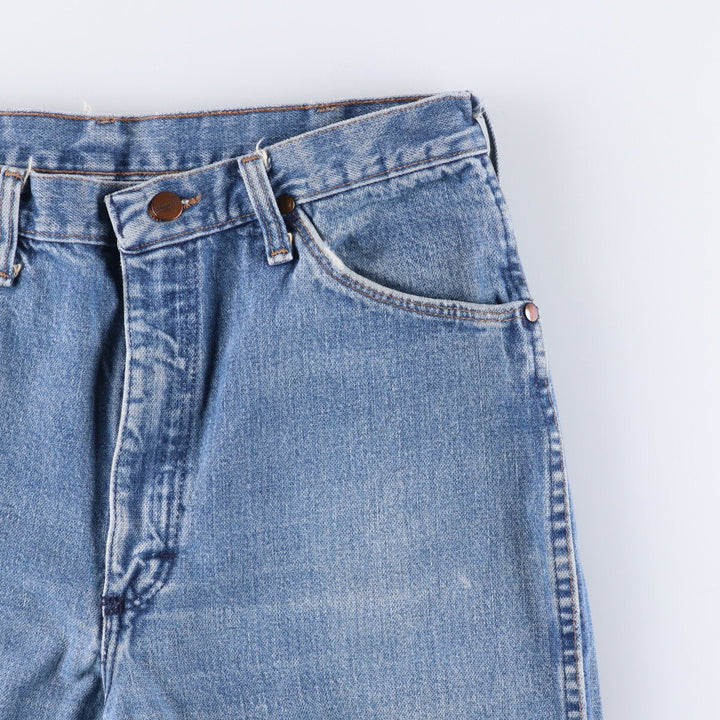 80s-90'S Wrangler Straight Denim Pants, Made in USA, Men's, W34, Vintage cotton blue type Vintage Second Hand