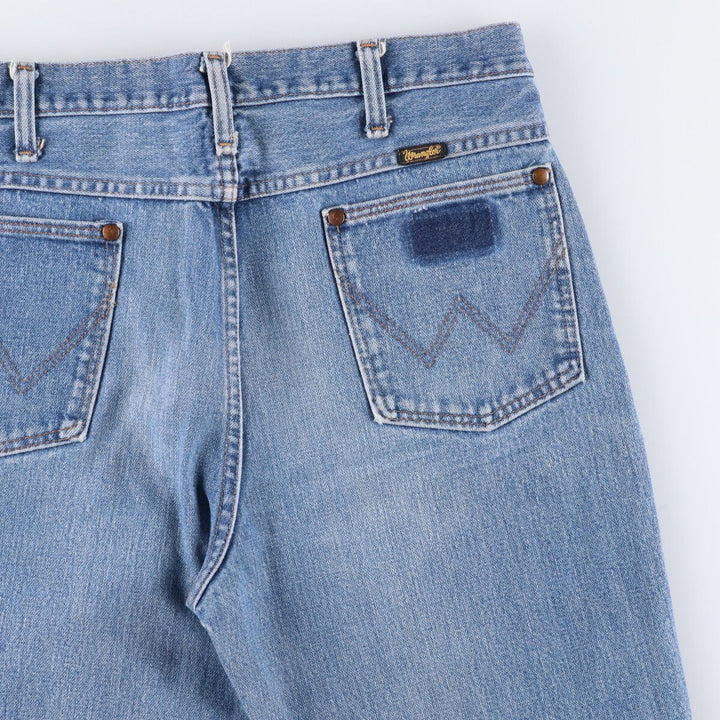 80s-90'S Wrangler Straight Denim Pants, Made in USA, Men's, W34, Vintage cotton blue type Vintage Second Hand