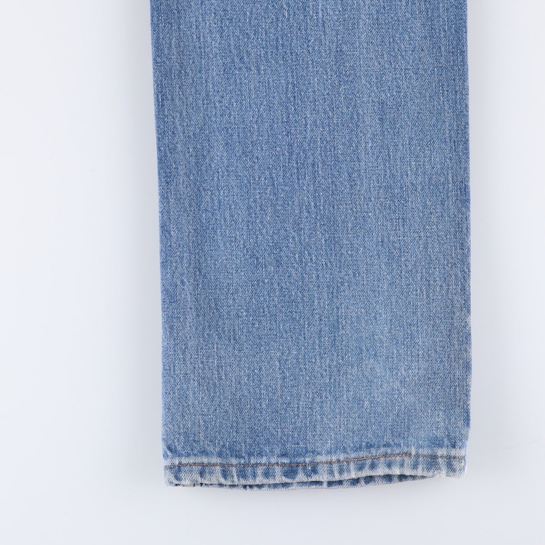 80s-90'S Wrangler Straight Denim Pants, Made in USA, Men's, W34, Vintage cotton blue type Vintage Second Hand
