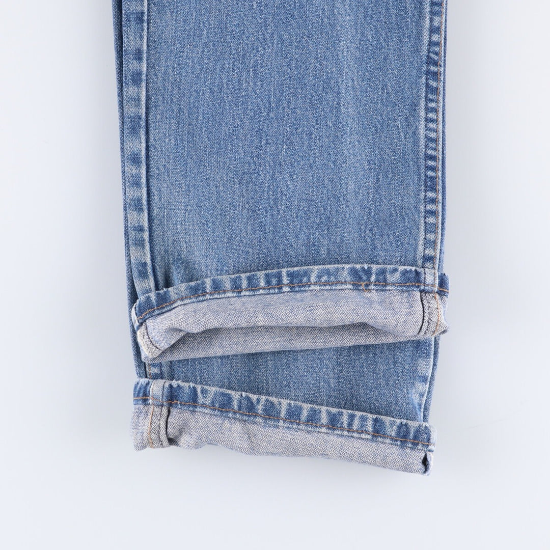80s-90'S Wrangler Straight Denim Pants, Made in USA, Men's, W34, Vintage cotton blue type Vintage Second Hand