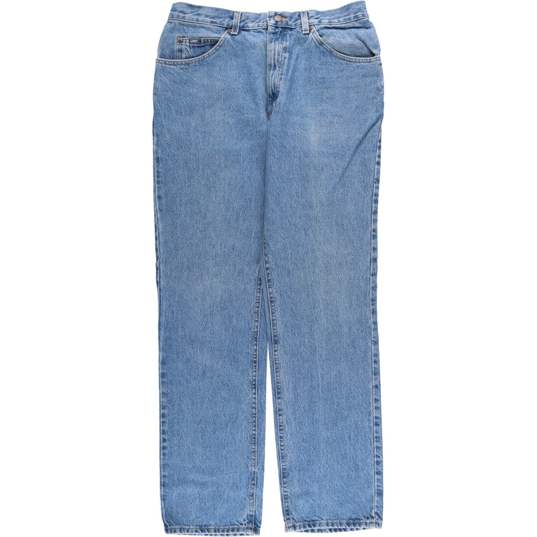90'S Lee Straight Denim Pants Made in USA Men's W35 Vintage cotton blue type Vintage Second Hand