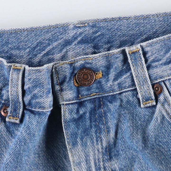 90'S Lee Straight Denim Pants Made in USA Men's W35 Vintage cotton blue type Vintage Second Hand