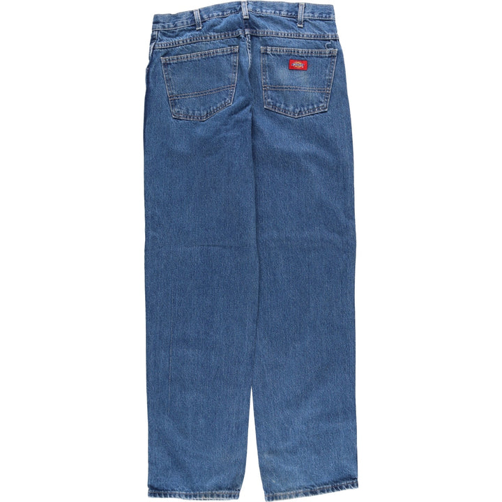 Dickies Straight Denim Pants for Men, W32 equivalent cotton blue type Vintage Second Hand