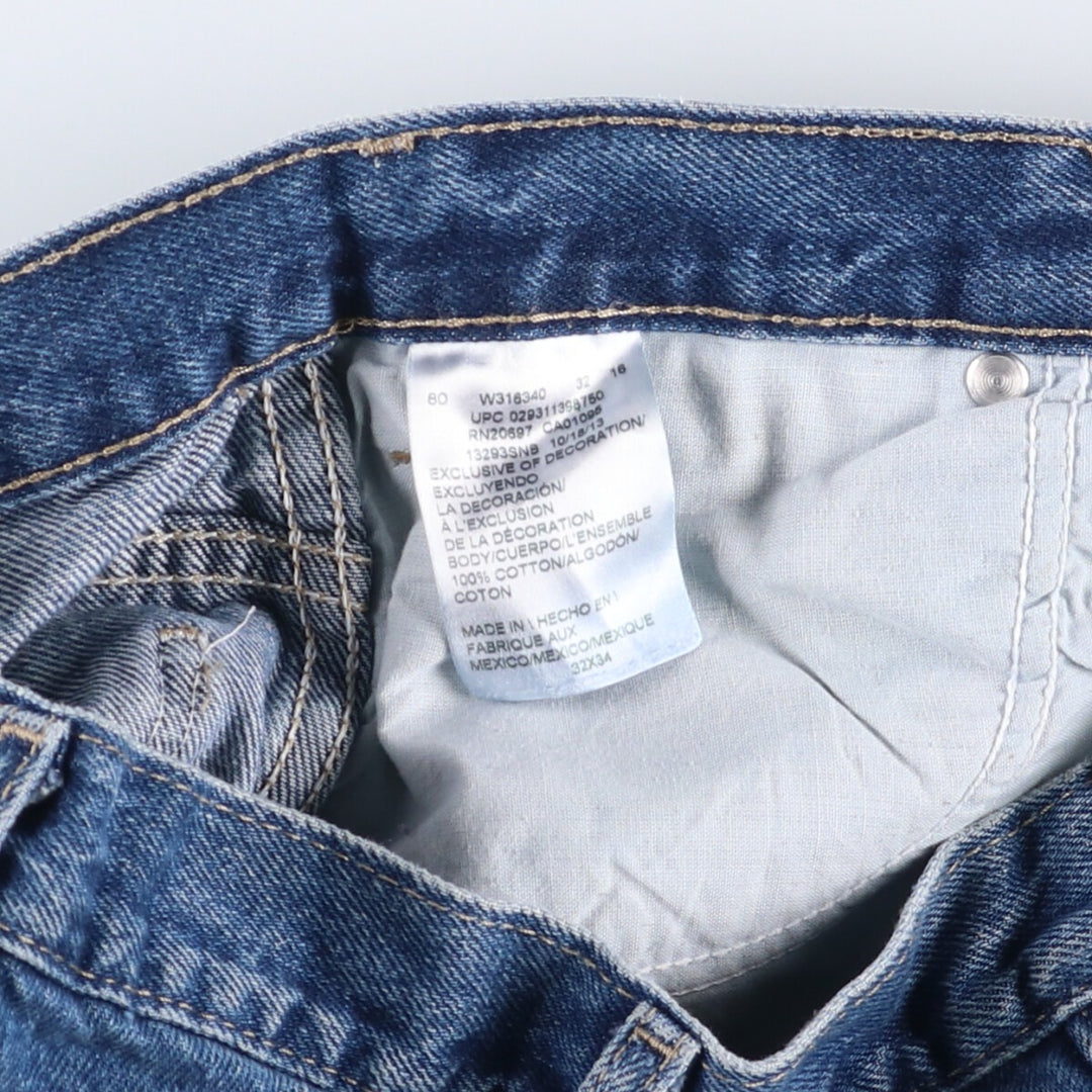 Dickies Straight Denim Pants for Men, W32 equivalent cotton blue type Vintage Second Hand
