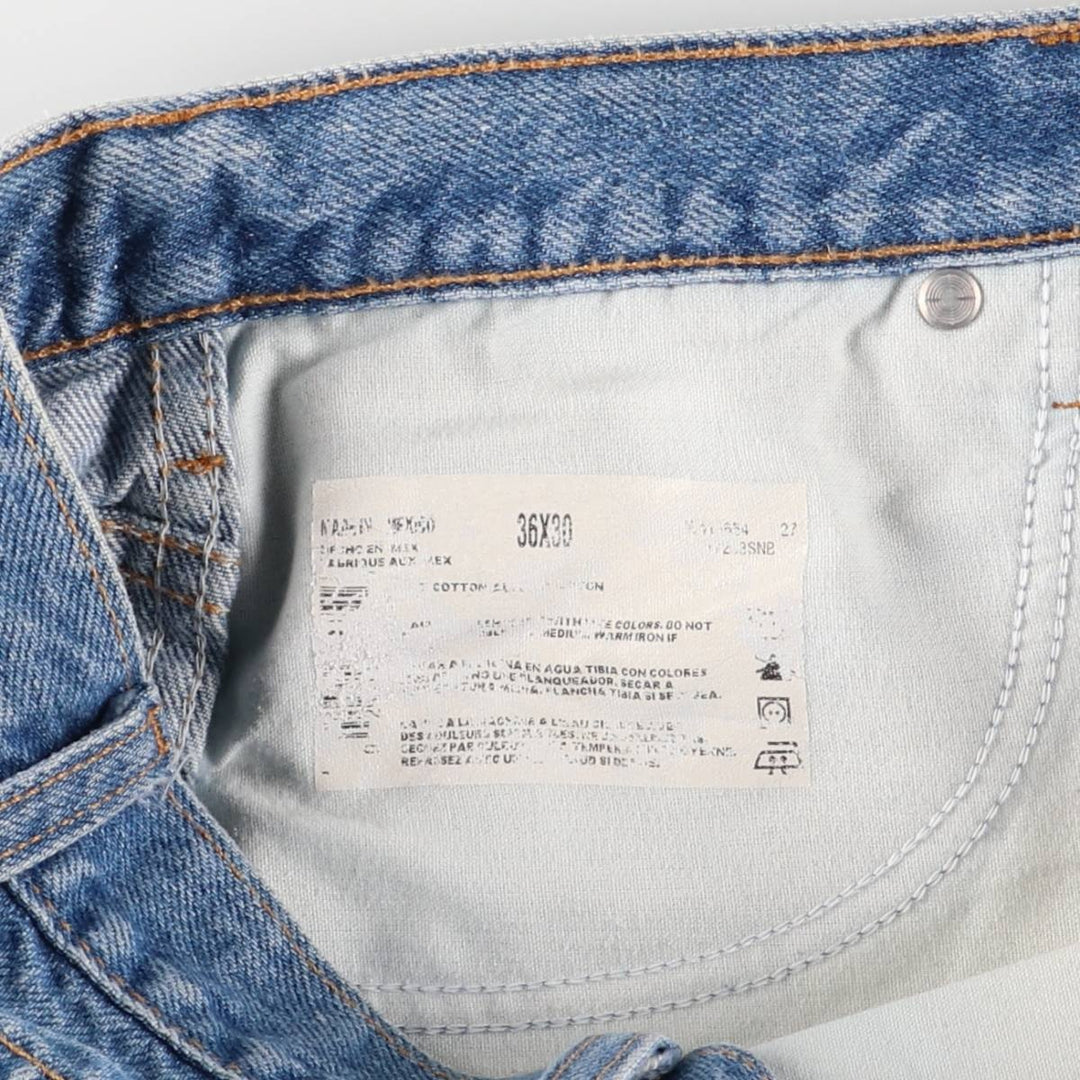 90'S Dickies Men's Straight Denim Pants, Size W33 cotton blue type Vintage Second Hand