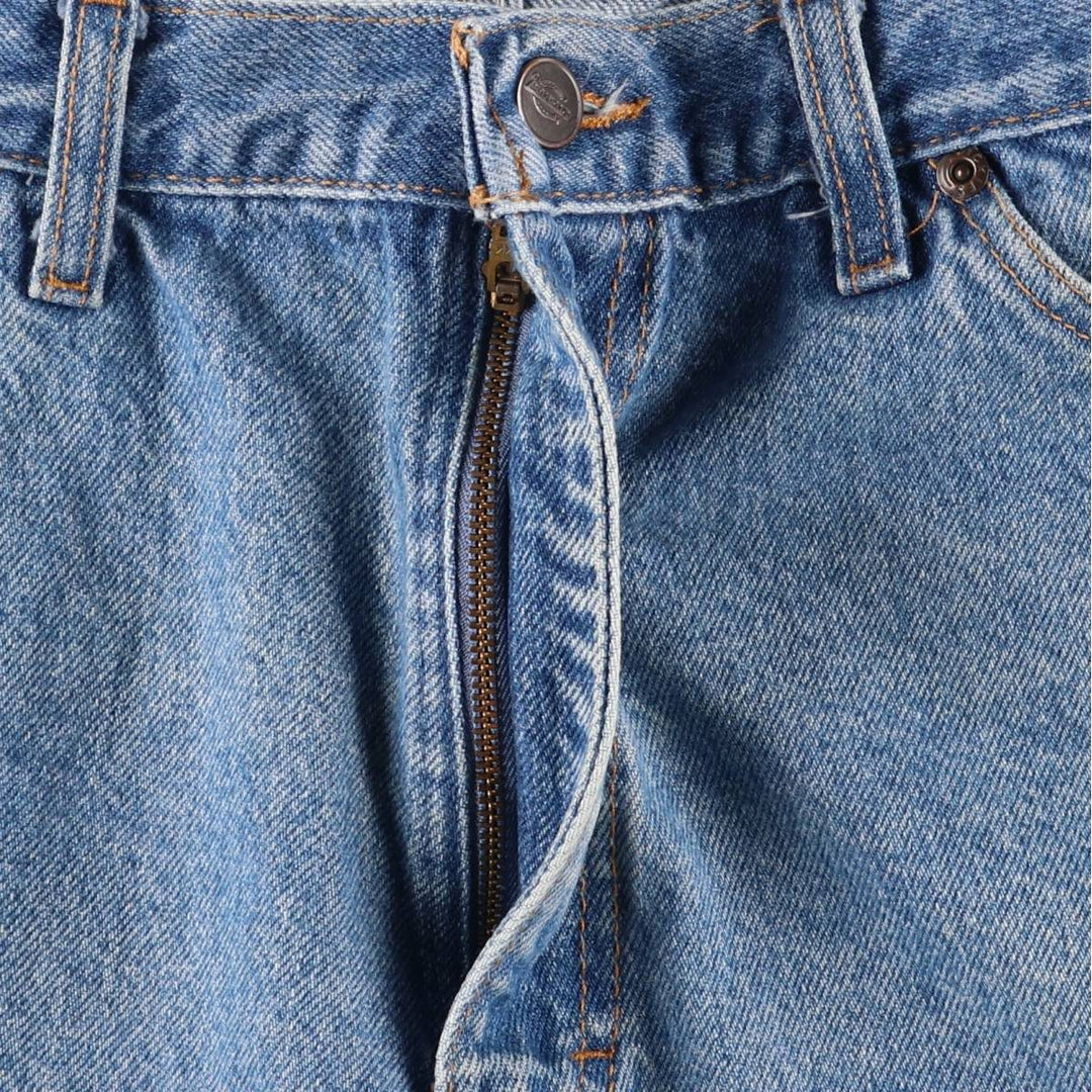90'S Dickies Men's Straight Denim Pants, Size W33 cotton blue type Vintage Second Hand