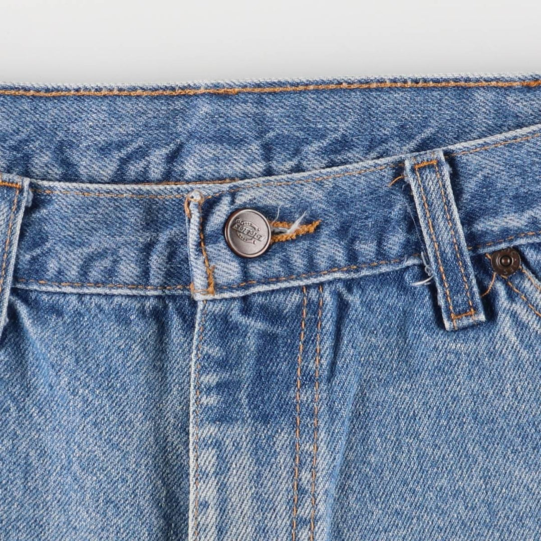 90'S Dickies Men's Straight Denim Pants, Size W33 cotton blue type Vintage Second Hand
