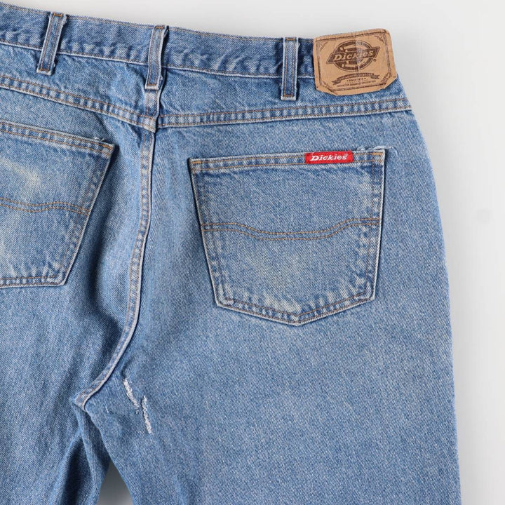 90'S Dickies Men's Straight Denim Pants, Size W33 cotton blue type Vintage Second Hand