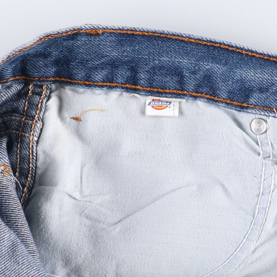 Dickies Straight Denim Pants for Men, W34 equivalent unclear blue type Vintage Second Hand