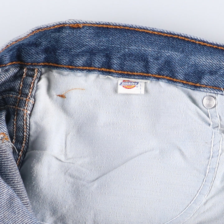 Dickies Straight Denim Pants for Men, W34 equivalent unclear blue type Vintage Second Hand