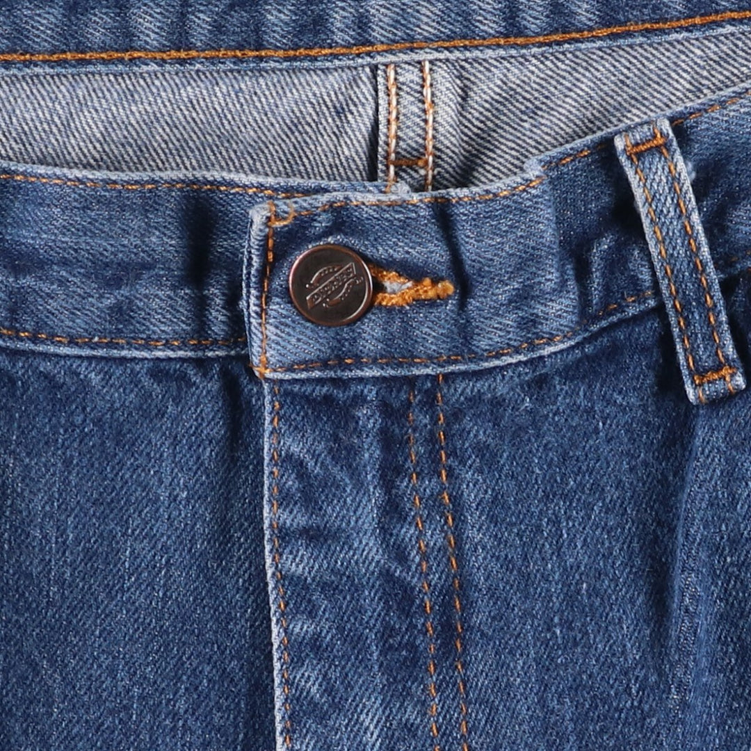 Dickies Straight Denim Pants for Men, W34 equivalent unclear blue type Vintage Second Hand