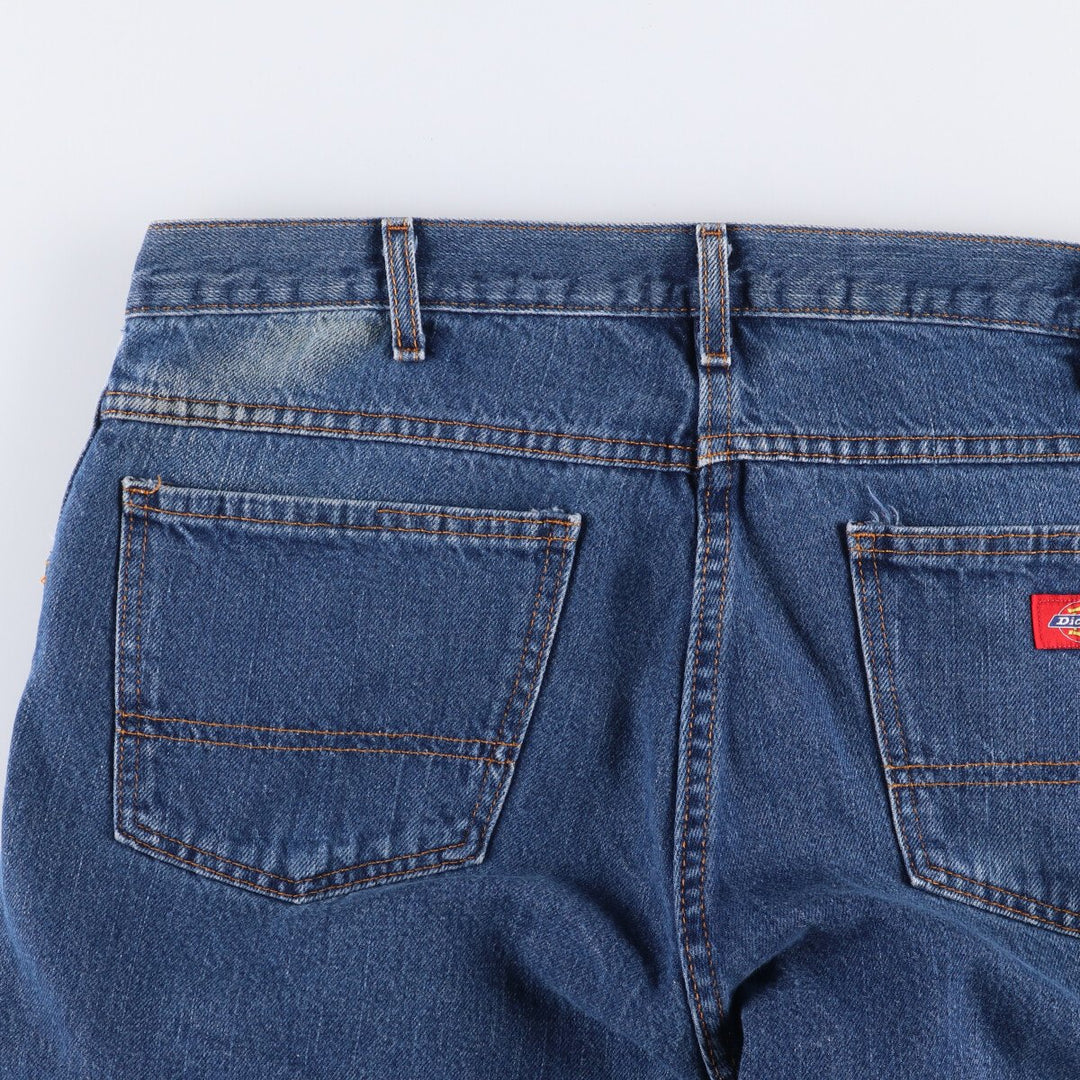 Dickies Straight Denim Pants for Men, W34 equivalent unclear blue type Vintage Second Hand