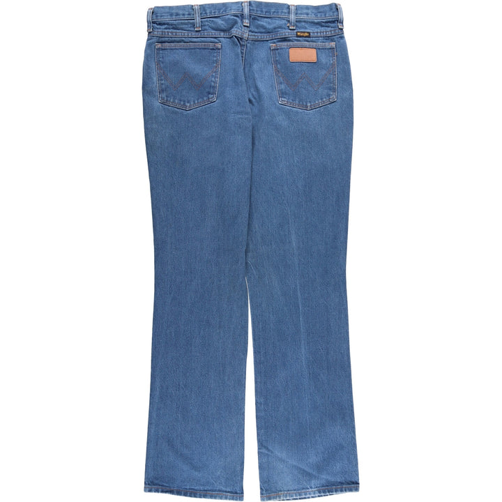 80s-90'S Wrangler Straight Denim Pants, Made in USA, Men's, W36, Vintage unclear blue type Vintage Second Hand