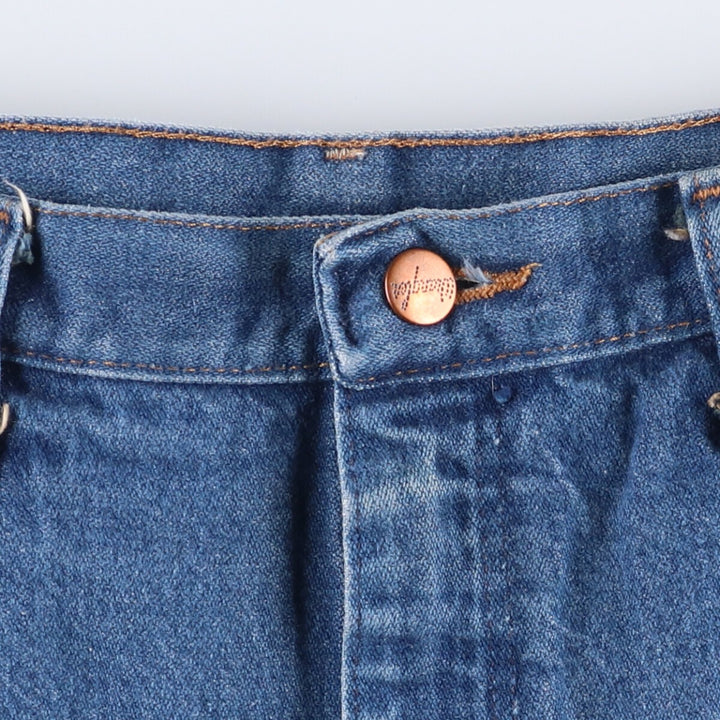 80s-90'S Wrangler Straight Denim Pants, Made in USA, Men's, W36, Vintage unclear blue type Vintage Second Hand