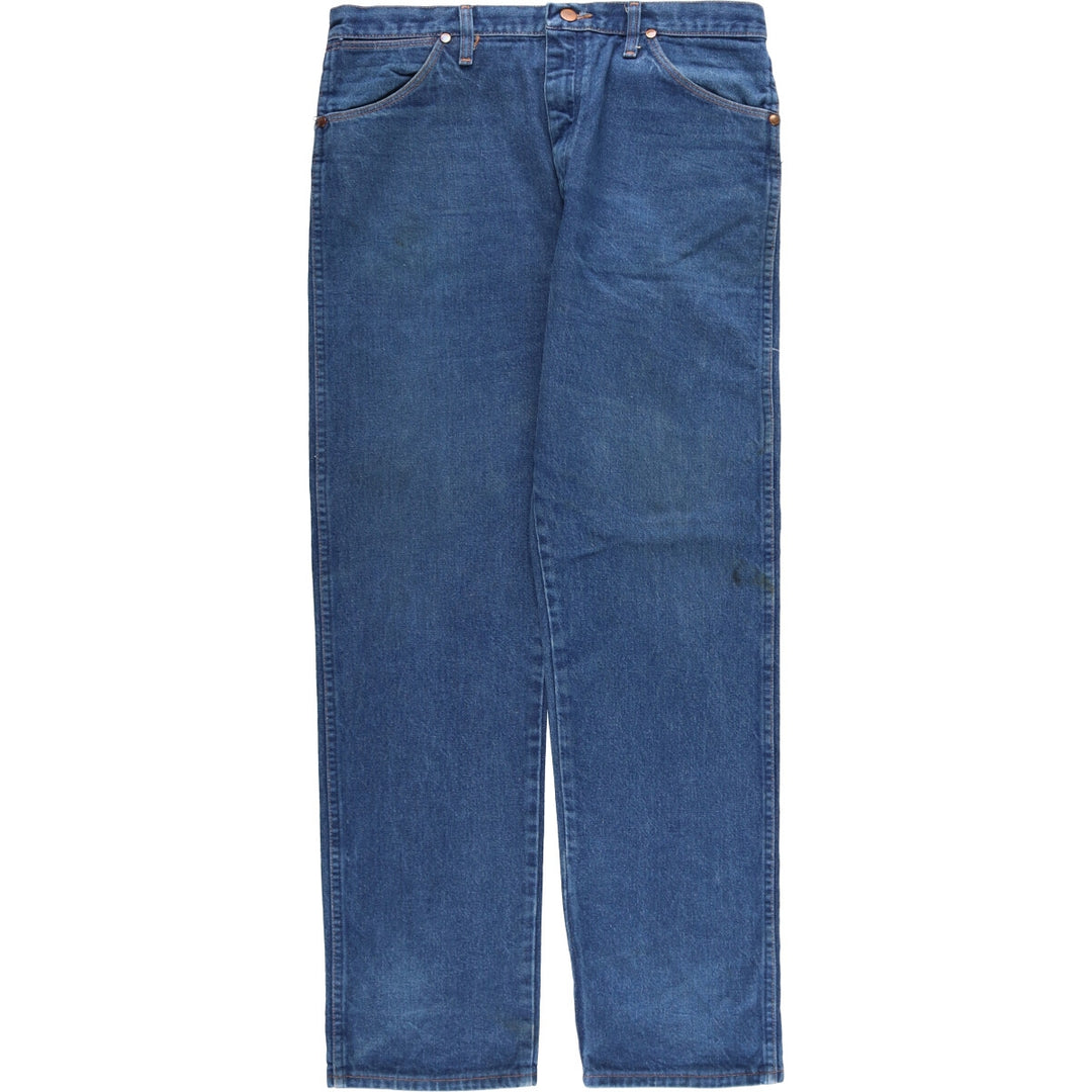 80s-90'S Wrangler Straight Denim Pants, Made in USA, Men's, W36, Vintage cotton blue type Vintage Second Hand