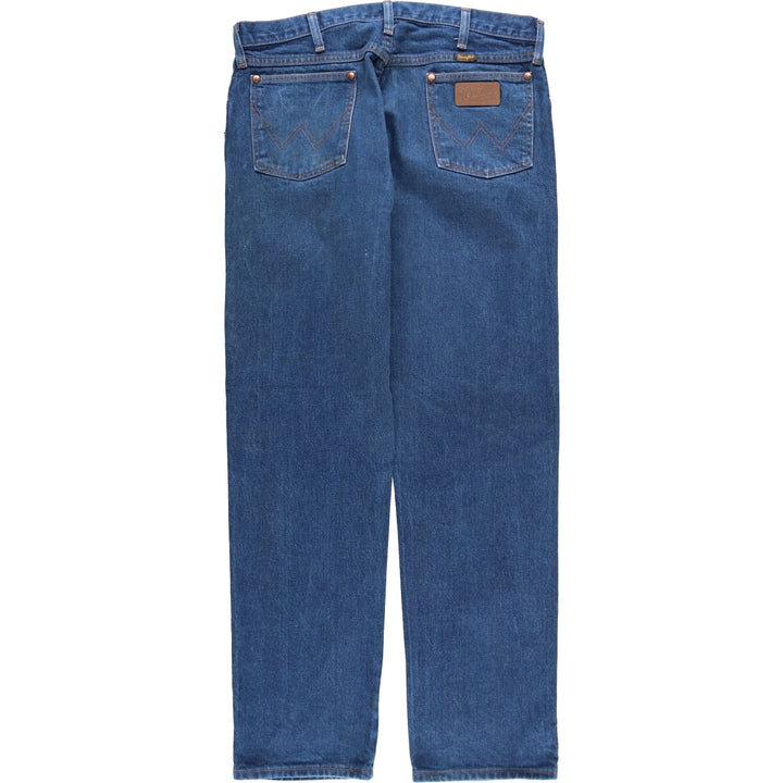80s-90'S Wrangler Straight Denim Pants, Made in USA, Men's, W36, Vintage cotton blue type Vintage Second Hand