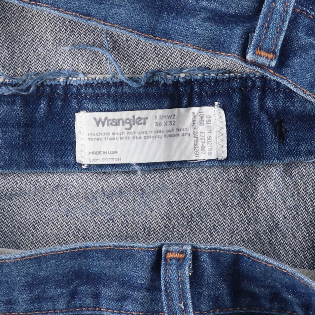 80s-90'S Wrangler Straight Denim Pants, Made in USA, Men's, W36, Vintage cotton blue type Vintage Second Hand
