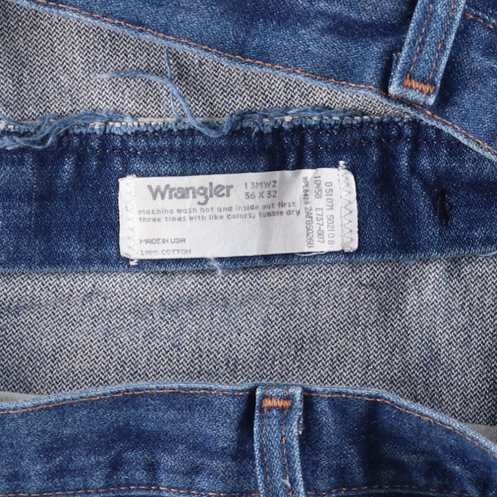 80s-90'S Wrangler Straight Denim Pants, Made in USA, Men's, W36, Vintage cotton blue type Vintage Second Hand