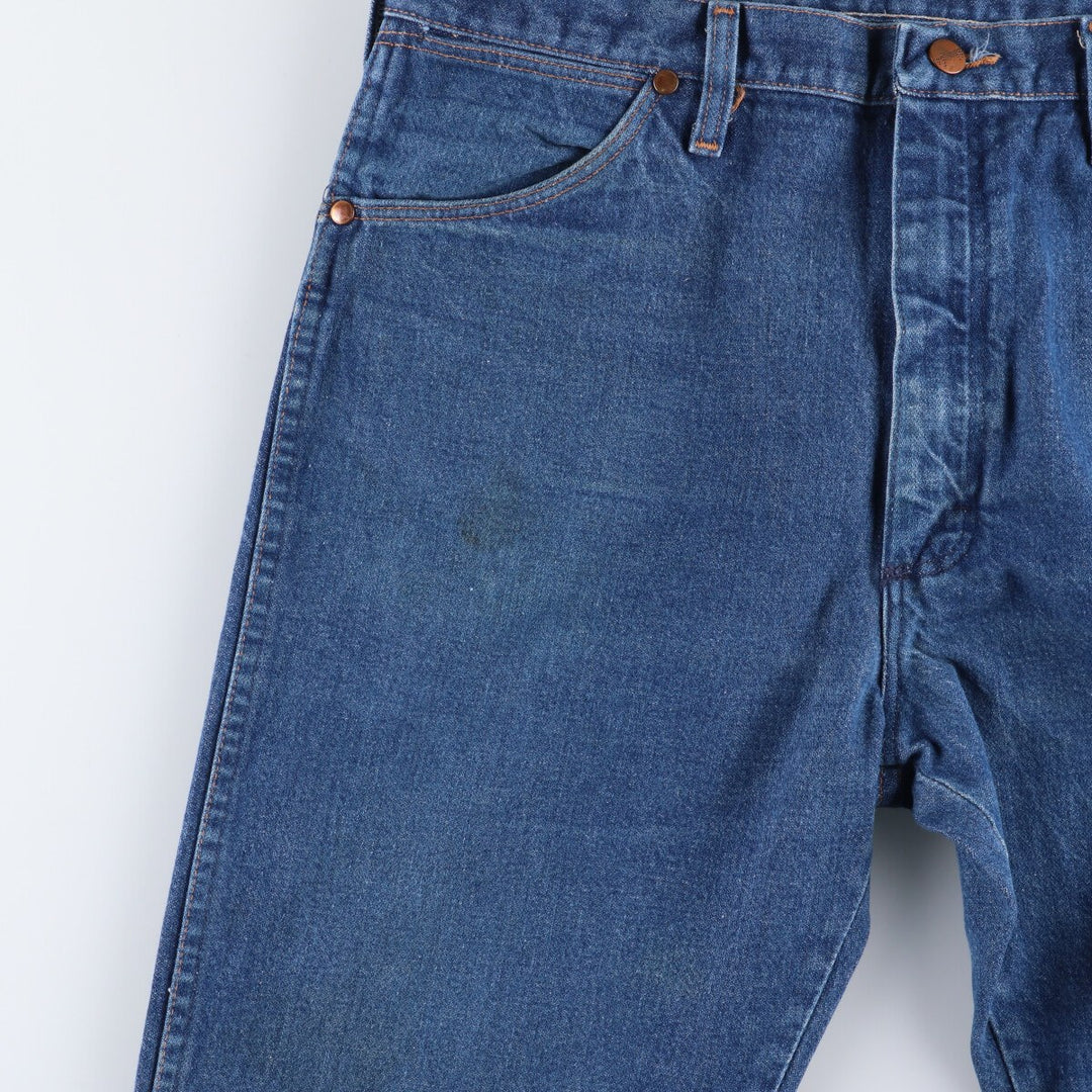 80s-90'S Wrangler Straight Denim Pants, Made in USA, Men's, W36, Vintage cotton blue type Vintage Second Hand