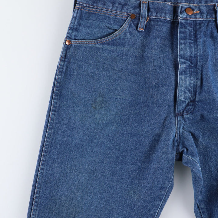 80s-90'S Wrangler Straight Denim Pants, Made in USA, Men's, W36, Vintage cotton blue type Vintage Second Hand