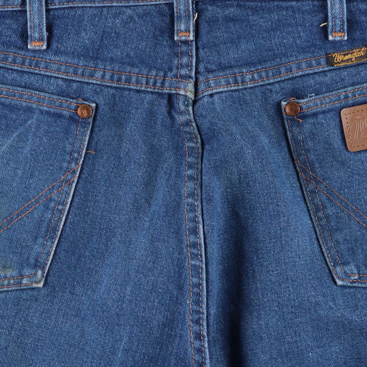 80s-90'S Wrangler Straight Denim Pants, Made in USA, Men's, W36, Vintage cotton blue type Vintage Second Hand