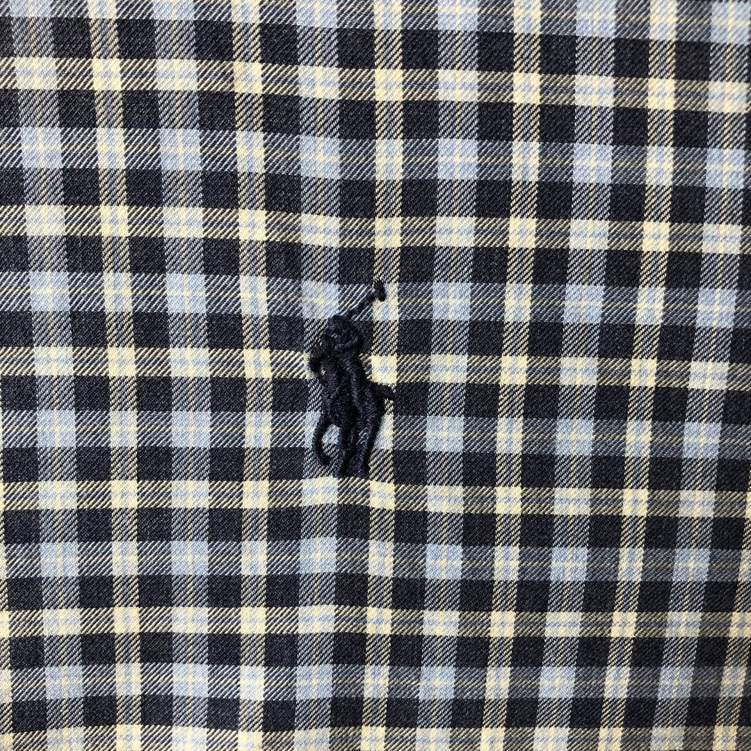 Ralph Lauren Classic Fit Long Sleeve Cotton Check Shirt, Men's XL cotton Blue type light blue Vintage Second Hand