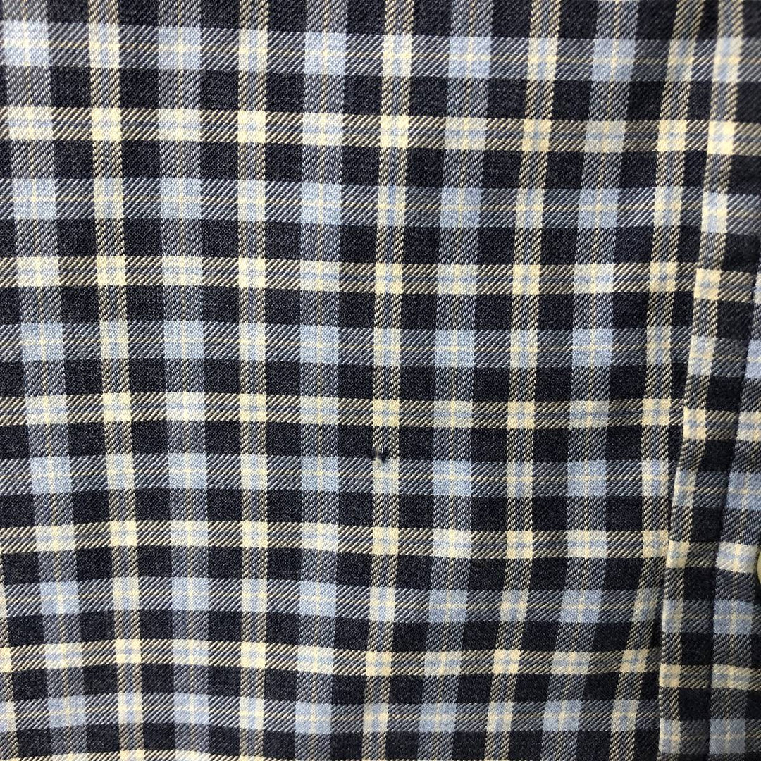 Ralph Lauren Classic Fit Long Sleeve Cotton Check Shirt, Men's XL cotton Blue type light blue Vintage Second Hand