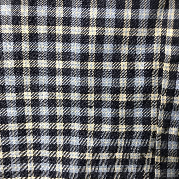 Ralph Lauren Classic Fit Long Sleeve Cotton Check Shirt, Men's XL cotton Blue type light blue Vintage Second Hand