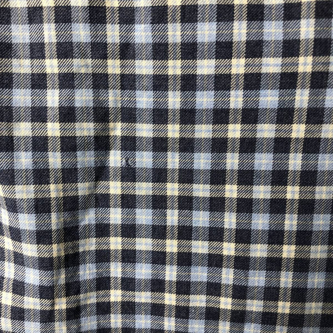 Ralph Lauren Classic Fit Long Sleeve Cotton Check Shirt, Men's XL cotton Blue type light blue Vintage Second Hand