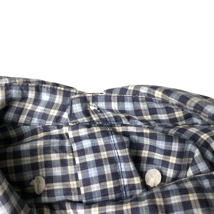 Ralph Lauren Classic Fit Long Sleeve Cotton Check Shirt, Men's XL cotton Blue type light blue Vintage Second Hand